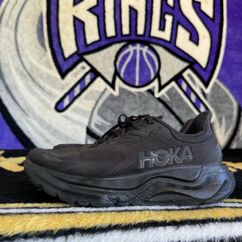 Size 8 - Hoka Arahi 6 Wide Triple Black Running Shoes Mens 2E 1168710 BBLC